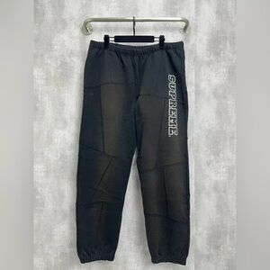 Authentic Supreme Black Joggers with Logo